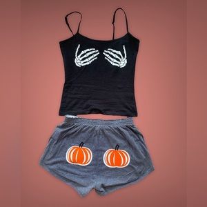 Getting handsy Halloween pajama set